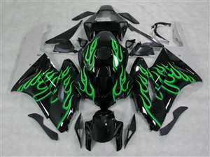 Motorcycle Fairings Kit - 2004-2005 Honda CBR 1000RR Green Fire Fairings | NH10405-32