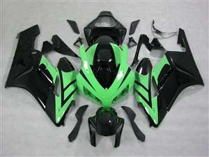 Motorcycle Fairings Kit - 2004-2005 Honda CBR 1000RR Black/Green OEM Style Fairings | NH10405-42