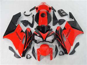 Motorcycle Fairings Kit - 2004-2005 Honda CBR 1000RR Black/Red OEM Style Fairings | NH10405-48