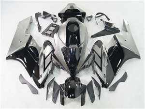 Motorcycle Fairings Kit - 2004-2005 Honda CBR 1000RR OEM Style Silver/Black Fairings | NH10405-57