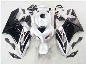 Motorcycle Fairings Kit - 2004-2005 Honda CBR 1000RR Black/White Accents Fairings | NH10405-59