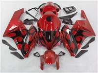 Motorcycle Fairings Kit - 2004-2005 Honda CBR 1000RR Red/Black Tribal Fairings | NH10405-94