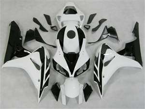 Motorcycle Fairings Kit - 2006-2007 Honda CBR 1000RR White/Black Fairings | NH10607-14