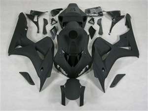 Motorcycle Fairings Kit - 2006-2007 Honda CBR 1000RR Matte Black Fairings | NH10607-17