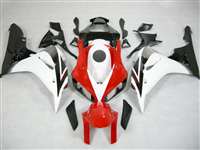 Motorcycle Fairings Kit - 2006-2007 Honda CBR 1000RR White/Red OEM Style Fairings | NH10607-2