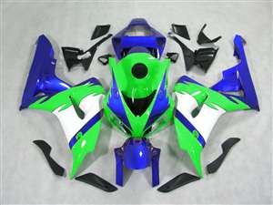 Motorcycle Fairings Kit - 2006-2007 Honda CBR 1000RR Green/Blue Fairings | NH10607-29