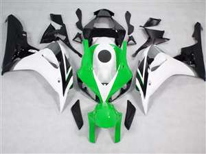 Motorcycle Fairings Kit - 2006-2007 Honda CBR 1000RR White/Green/Black Fairings | NH10607-30