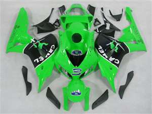 Motorcycle Fairings Kit - 2006-2007 Honda CBR 1000RR Camel Green Fairings | NH10607-34