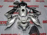 Motorcycle Fairings Kit - 2006-2007 Honda CBR 1000RR Repsol Silver/Black Fairings | NH10607-39