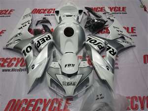 Motorcycle Fairings Kit - 2006-2007 Honda CBR 1000RR Repsol Silver Fairings | NH10607-41