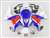 Motorcycle Fairings Kit - 2006-2007 Honda CBR 1000RR Blue/Red/White Fairings | NH10607-42