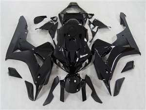 Motorcycle Fairings Kit - 2006-2007 Honda CBR 1000RR Gloss Black/Matte Fairings | NH10607-53