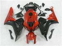 Motorcycle Fairings Kit - 2006-2007 Honda CBR 1000RR Gloss Black/Orange Fairings | NH10607-55