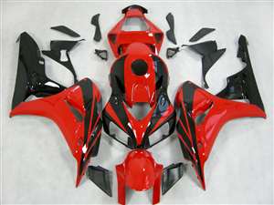 Motorcycle Fairings Kit - 2006-2007 Honda CBR 1000RR OEM Style Red/Black Fairings | NH10607-6