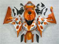 Motorcycle Fairings Kit - 2006-2007 Honda CBR 1000RR Metallic Orange Fairings | NH10607-63