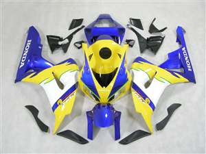 Motorcycle Fairings Kit - 2006-2007 Honda CBR 1000RR Yellow/Blue Fairings | NH10607-69