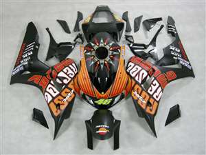 Motorcycle Fairings Kit - 2006-2007 Honda CBR 1000RR Matte Repsol Fairings | NH10607-72