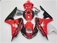 Motorcycle Fairings Kit - 2006-2007 Honda CBR 1000RR Black Red Motorcycle Fairings | NH10607-83