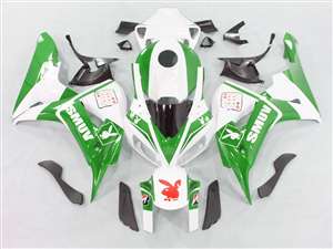 Motorcycle Fairings Kit - 2006-2007 Honda CBR 1000RR Playboy Green Fairings | NH10607-91