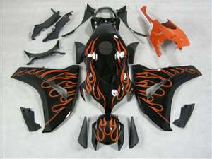 Motorcycle Fairings Kit - 2008-2011 Honda CBR 1000RR Orange Fire Fairings | NH10811-32