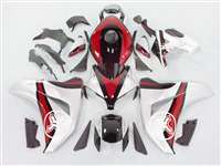 Motorcycle Fairings Kit - 2008-2011 Honda CBR 1000RR Two Brothers Silver/Red Fairings | NH10811-56