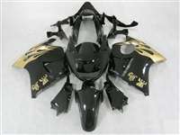 Motorcycle Fairings Kit - Honda CBR 1100XX Blackbird Gold/Black Fairings | NH19607-10