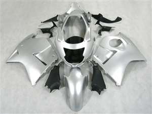 Motorcycle Fairings Kit - Honda CBR 1100XX Blackbird Pure Silver Fairings | NH19607-4