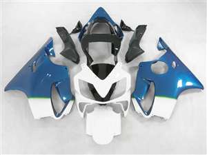 Motorcycle Fairings Kit - Blue Fade White 2001-2003 Honda CBR 600 F4i Motorcycle Fairings | NH60103-14