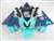 Motorcycle Fairings Kit - 2001-2003 Honda CBR 600 F4i Blue Fade Teal Fairings | NH60103-15