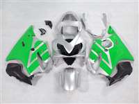 Motorcycle Fairings Kit - 2001-2003 Honda CBR 600 F4i Silver/Green Fairings | NH60103-18