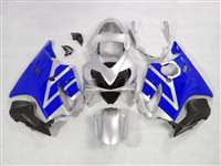 Motorcycle Fairings Kit - 2001-2003 Honda CBR 600 F4i Silver/Blue Fairings | NH60103-19