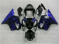 Motorcycle Fairings Kit - 2001-2003 Honda CBR 600 F4i Electric Blue Flame Fairings | NH60103-32