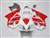 Motorcycle Fairings Kit - 2001-2003 Honda CBR 600 F4i White/Red Fairings | NH60103-35