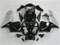 Honda CBR600RR '03-'04 Black/Silver Fairing Kit