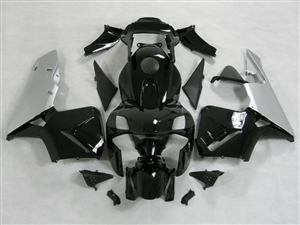 Honda CBR600RR '03-'04 Black/Silver Fairing Kit
