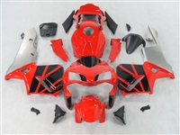 Honda CBR600RR '03-'04 Red/Silver Fairing Kit