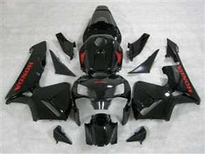 Honda CBR600RR '03-'04 Gloss Black Charcoal Fairing Kit