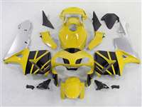 Motorcycle Fairings Kit - 2003-2004 Honda CBR 600RR Yellow/Black/Silver Fairings | NH60304-68