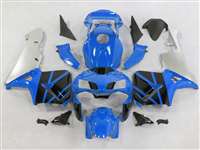 Motorcycle Fairings Kit - 2003-2004 Honda CBR 600RR Blue/Silver/Black Fairings | NH60304-69