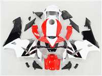 Motorcycle Fairings Kit - 2003-2004 Honda CBR 600RR Bright Red/White Fairings | NH60304-74