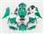 Motorcycle Fairings Kit - 2003-2004 Honda CBR 600RR Motorcycle sea Green Fairings | NH60304-80