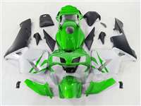 Motorcycle Fairings Kit - 2003-2004 Honda CBR 600RR Deep Green/Silver Fairings | NH60304-91