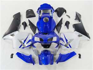 Motorcycle Fairings Kit - 2003-2004 Honda CBR 600RR Deep Blue/Silver Fairings | NH60304-93