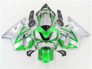 Motorcycle Fairings Kit - 2004-2006 Honda CBR 600 F4i Metallic Green/Silver Fairings | NH60406-34