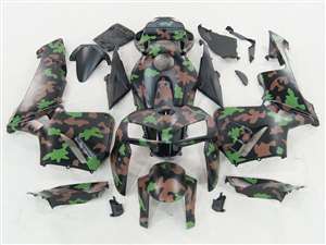 Motorcycle Fairings Kit - 2005-2006 Honda CBR 600RR Brown/Green Camo Fairings | NH60506-103