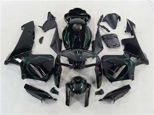 Motorcycle Fairings Kit - 2005-2006 Honda CBR 600RR Green Tribal Fairings | NH60506-106