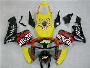Motorcycle Fairings Kit - 2005-2006 Honda CBR 600RR Rossi Repsol Style Fairings | NH60506-11