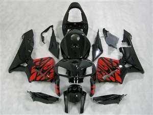 Motorcycle Fairings Kit - 2005-2006 Honda CBR 600RR Red Tribal Fairings | NH60506-13