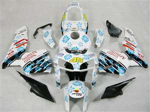 Motorcycle Fairings Kit - 2005-2006 Honda CBR 600RR Nastro Azzurro Flower Fairings | NH60506-24