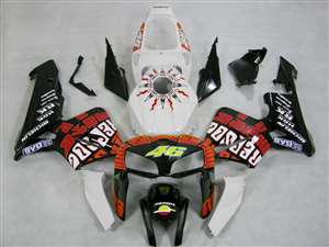 Motorcycle Fairings Kit - 2005-2006 Honda CBR 600RR White Rossi Repsol Fairings | NH60506-45